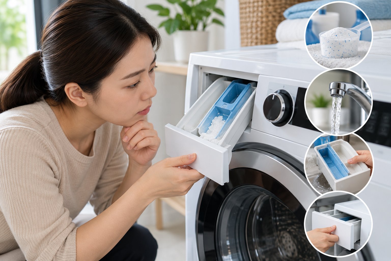 Bột giặt đọng trong ngăn máy giặt Electrolux: xử lý 3 Ảnh minh hoạ: Bột giặt đọng trong ngăn máy giặt Electrolux: xử lý