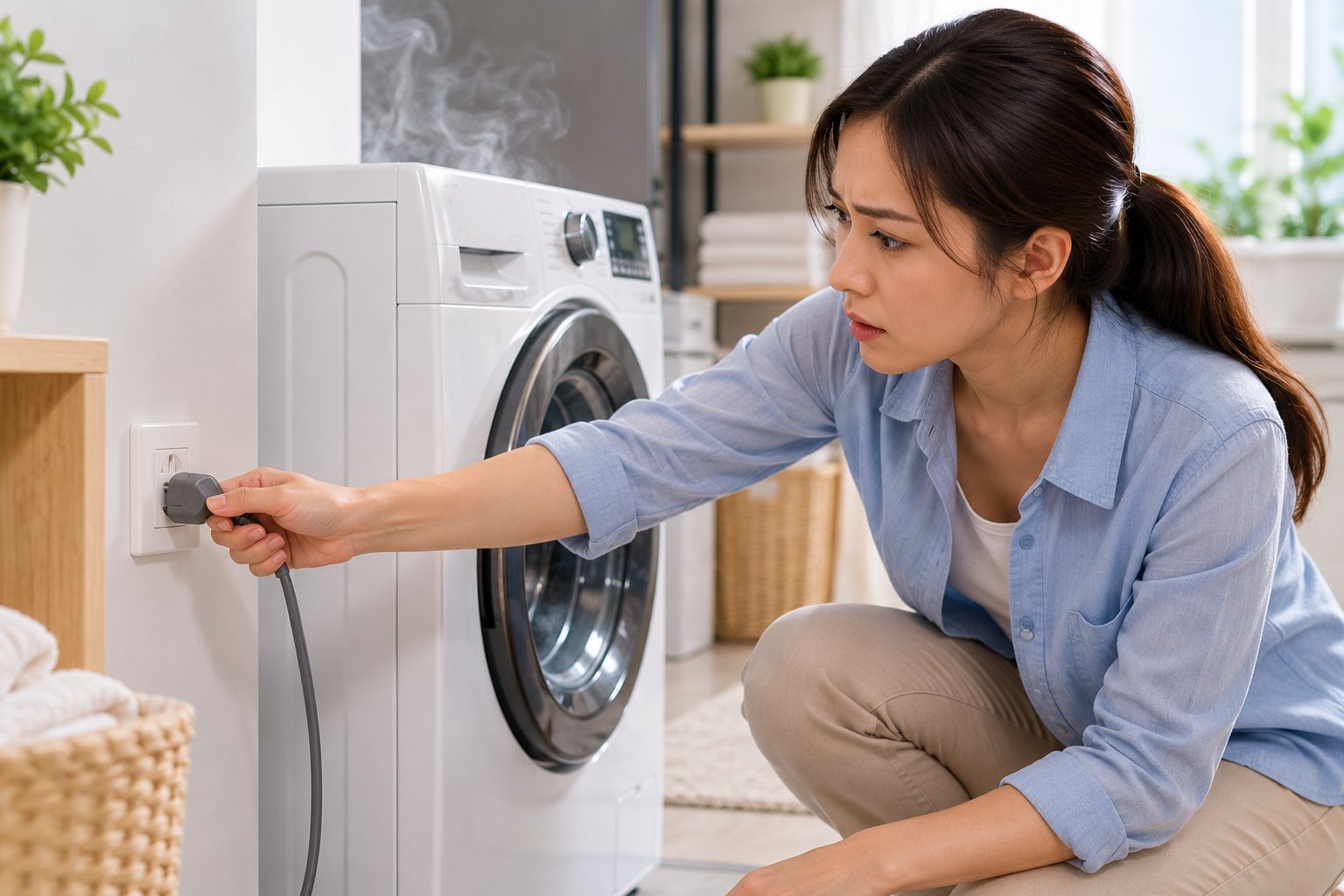 Máy giặt Electrolux có mùi khét: Khi nào cần ngắt điện? 1 Ảnh minh hoạ: Máy giặt Electrolux có mùi khét: Khi nào cần ngắt điện?