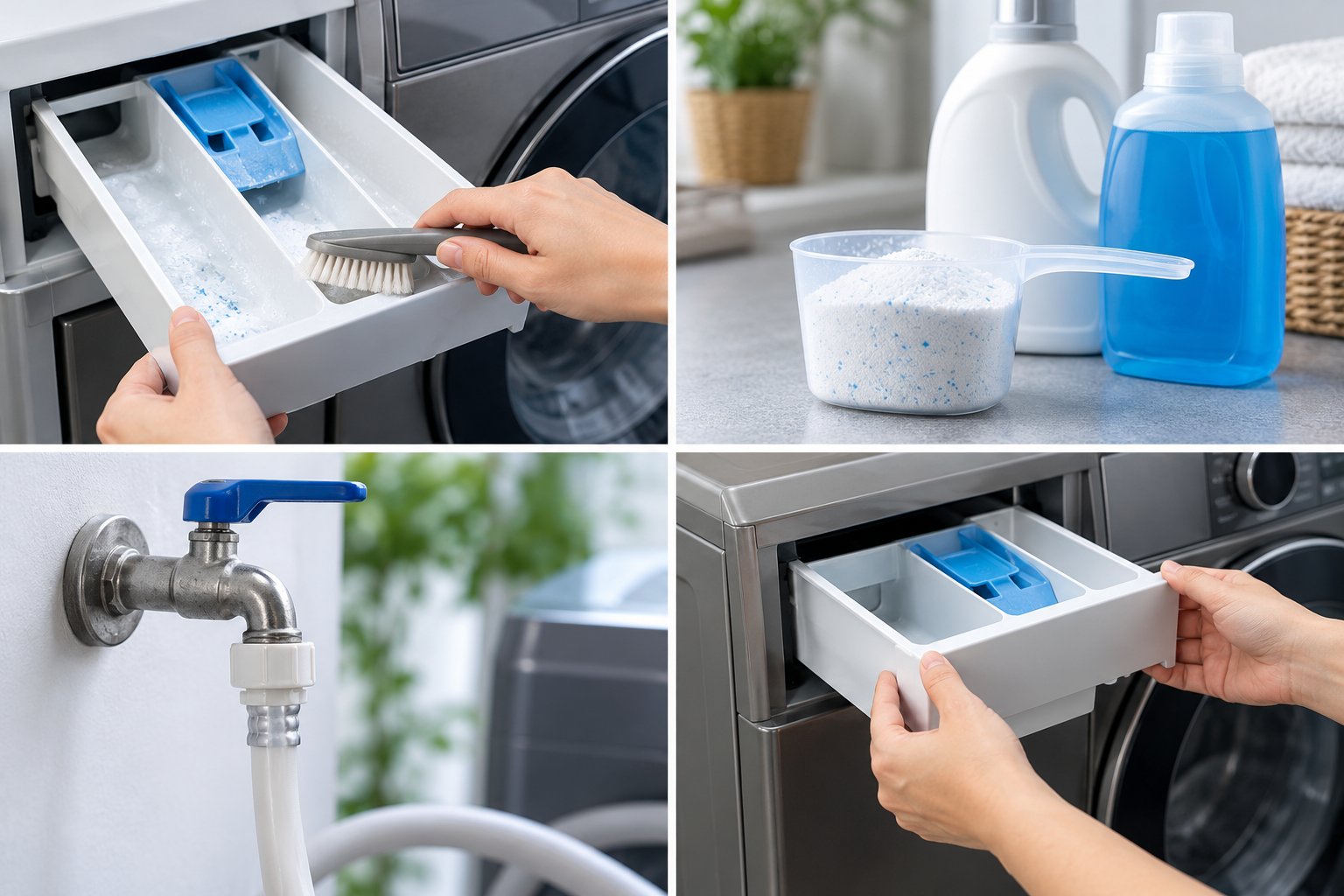 Bột giặt đọng trong ngăn máy giặt Electrolux: xử lý 1 Ảnh minh hoạ: Bột giặt đọng trong ngăn máy giặt Electrolux: xử lý