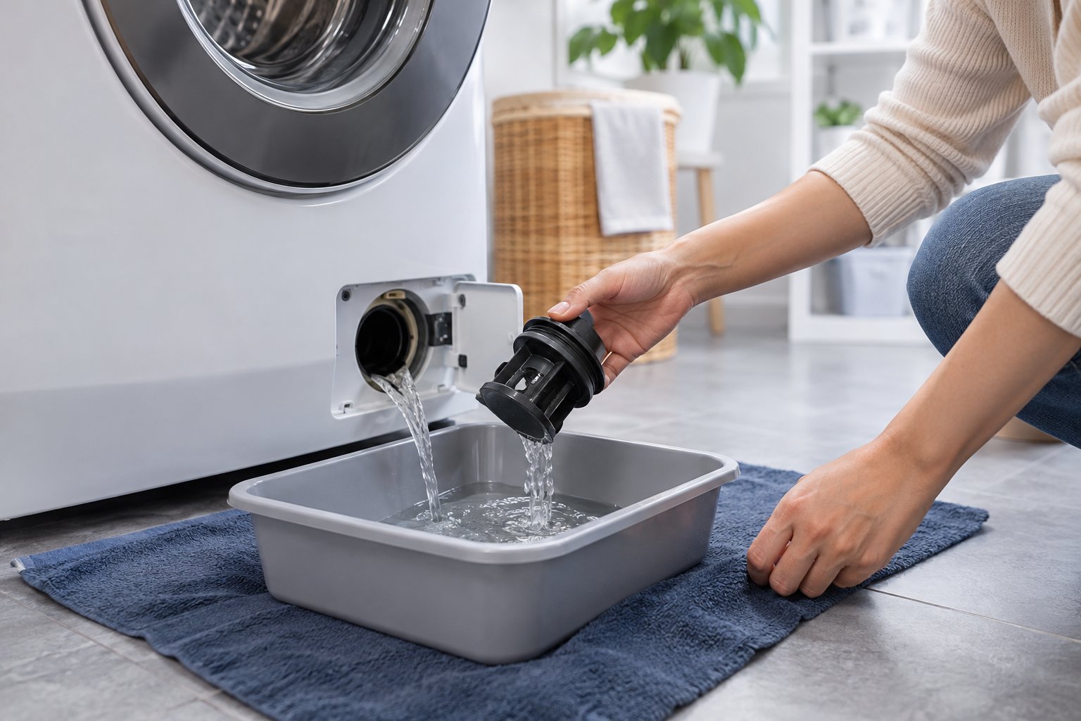 Vệ sinh bộ lọc xả máy giặt Electrolux an toàn 2 Ảnh minh hoạ: Vệ sinh bộ lọc xả máy giặt Electrolux an toàn