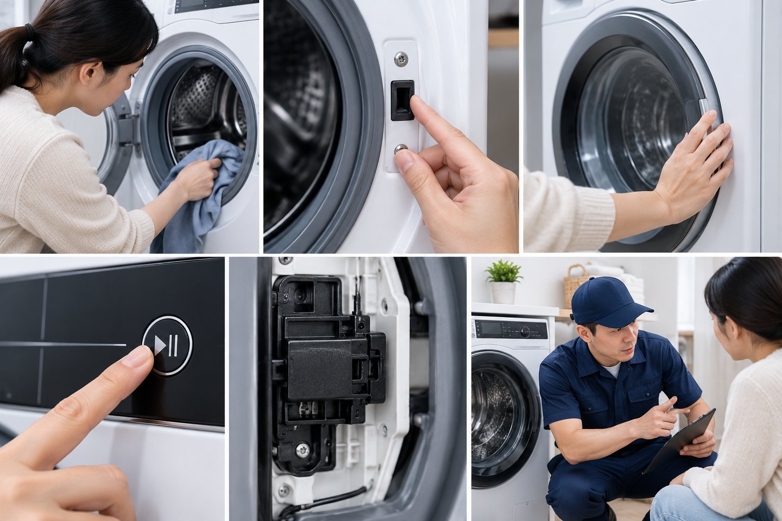 Máy giặt Electrolux báo E40 dù cửa đã đóng 1 Ảnh minh hoạ: Máy giặt Electrolux báo E40 dù cửa đã đóng